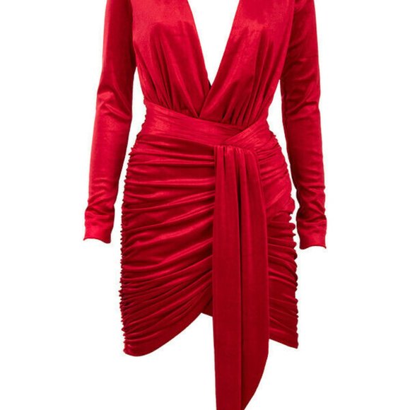 House of CB Dresses House Of Cb Farrah Red Velvet S Poshmark
